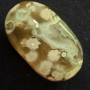 Unique Flower Agate Palm Stone